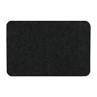 Коврик VORTEX влаговпитывающий, ребристый Slim, без борта, подложка tpr, 40*60 см черный