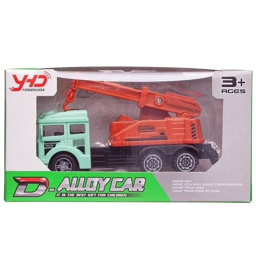 Машинка Junfa Спецтехника Подъемный кран инерционная металлическая фото 4