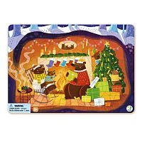 Пазл в рамке Рождественская сказка медвежат 53 элемента