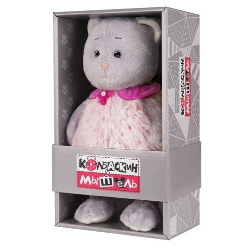 Мягкая Игрушка Мышель в Розовой Жилетке 25 см