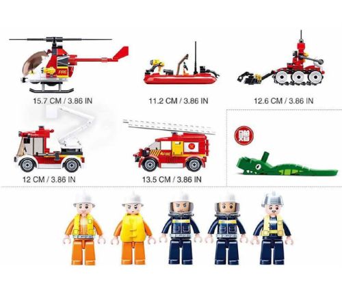 Конструктор Sluban серия Пожарный Сложный пожар 490 деталей фото 2