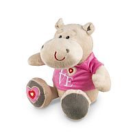 Мягкая игрушка Maxitoys Бегемот Боня в маечке, 23 см