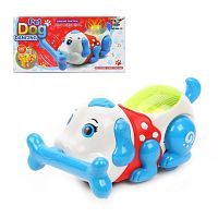 Собачка - перевертыш, свет, звук, бат.АА*3шт. в компл.не вх., кор.