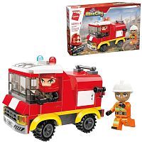 Конструктор Qman серия MineCity Пожарная машина 108 деталей