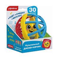 Азбукварик Музыкальная игрушка Диско-мячик