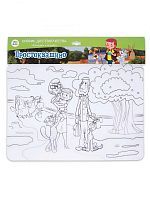 Коврик-раскраска ЯиГрушка Простоквашино 48х33,5 см