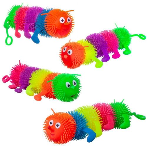 игрушка-антистресс junfa гусеница (ползающая), со световыми эффектами фото 2 Игрушка-антистресс Junfa Гусеница (ползающая), со световыми эффектами фото 2