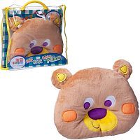 Детская подушка MERX Медвежонок, 28х7х29 см, в сумочке