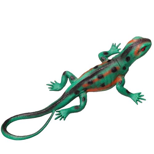 Фигурка игровая Junfa Ящерица ярко-зеленая с черными пятнами фото 3