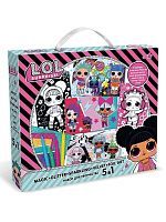 Набор  для творчества LOL  5 в 1. Стразы,  песок, фольга, бархатная раскраска, скретч.