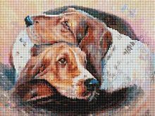 Набор для творчества Белоснежка алмазная Мозаика на раме Инь-ян 30*40 см