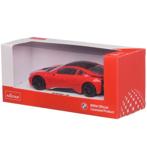 машина металлическая 1:43 bmw i8, цвет красный фото 5 Машина металлическая 1:43 BMW i8, цвет красный фото 5