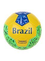 Мяч футбольный X-Match Бразилия размер 5 покрышка 1 слой PVC 1.8 мм 57059