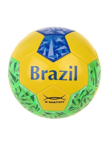 Мяч футбольный X-Match Бразилия размер 5 покрышка 1 слой PVC 1.8 мм 57059