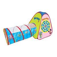 Палатка игровая Морской дартс с туннелем, 165*70*87см, в наборе дротики на липучке 3шт., сумка на молнии