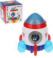 Музыкальная ракета, свет, музыка, ездит, вертится, объезжает препятствия, эл.пит. АА*3 не вх.в компл.