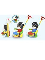 Каталка с ручкой Котик, в ассорт., сетка