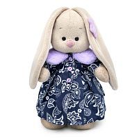 Зайка Ми в пальто с сиреневым воротником 25 см