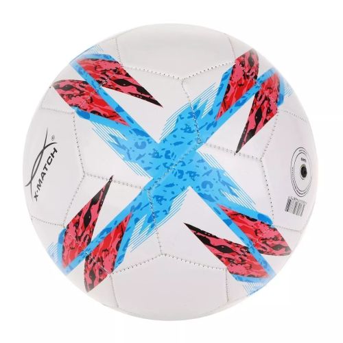 Мяч футбольный X-Match размер 5 покрышка 1 слой 1,6 мм PVC крест 56499 фото 2