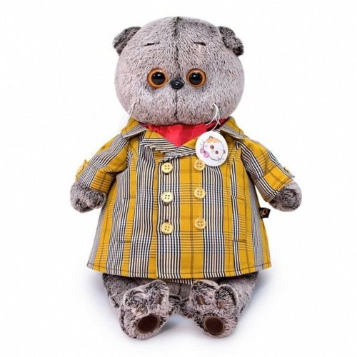 Басик в двубортном плаще 19 см