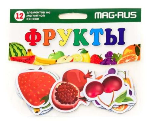 Игра магнитная Фрукты, 12 эл-тов