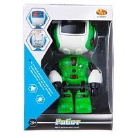 Робот ABtoys металлический, со звуковыми эффектами, зеленый