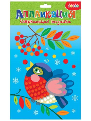 Новый год Сверкающая мозаика. Снегирь