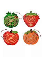 Деревянный магнитный лабиринт Mapacha Фрукты в ассортименте 76660