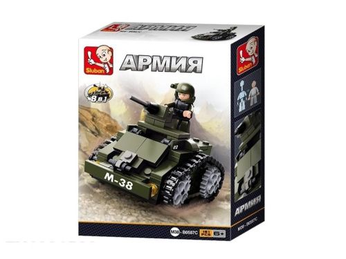 Конструктор Sluban Армия Танк 161 деталь фото 2