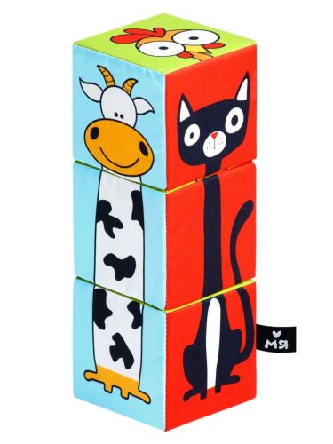 Мягкая игрушка Мяшечки кубики Домашние животные фото 2