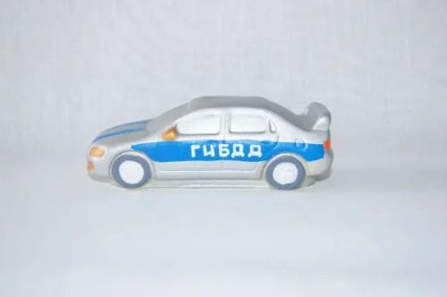 машина гибдд 9 см, игрушка пвх Машина ГИБДД 9 см, игрушка ПВХ