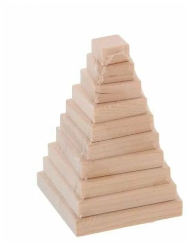 Детская деревянная пирамида Pelsi Квадрат 10 см И606 фото 5