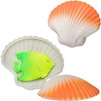 Junfa Игрушка-сюрприз Ракушка растущая в воде оранжевая