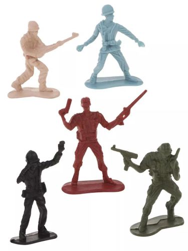 Игровой набор фигурок солдат 70 штук 5 цветов L-112 фото 2