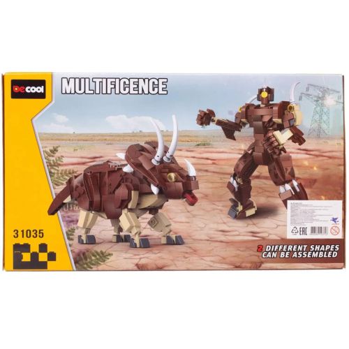 Конструктор Decool Трицератопс-трансформер 404 детали фото 4