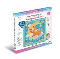 Алмазная мозаика Цветочные грёзы, 30х30, стразы разн. размеров, с подр.