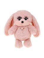 Зайка с ресничками 14см, роз., дисплей