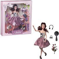 Кукла Junfa Atinil Звезда эстрады (в коротком платье с серебристым верхом) в наборе с аксессуарами 28см