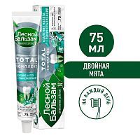 Лесной бальзам Зубная паста Тотал Комп Двойн Мята на отваре трав 75мл