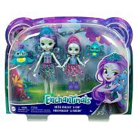 Игровой набор Mattel Enchantimals Пэттер Павлина с сестричкой и питомцами