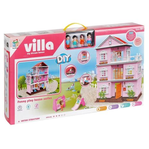 кукольный домик с фигурками и мебелью junfa 3-этажный wk-c8890 фото 8 Кукольный домик с фигурками и мебелью Junfa 3-этажный WK-C8890 фото 8