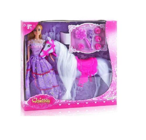 игровой набор junfa лошадка, кукла и игровые предметы (№1) фото 3 Игровой набор Junfa Лошадка, кукла и игровые предметы (№1) фото 3
