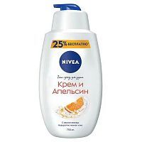 Крем-гель NIVEA Крем и Апельсин (Hydra IQ) 750мл