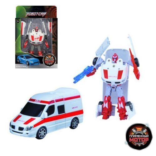 Трансформер Робот-Машина Скорая помощь, металл
