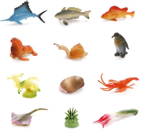 Набор фигурок Морские животные, 12 шт.