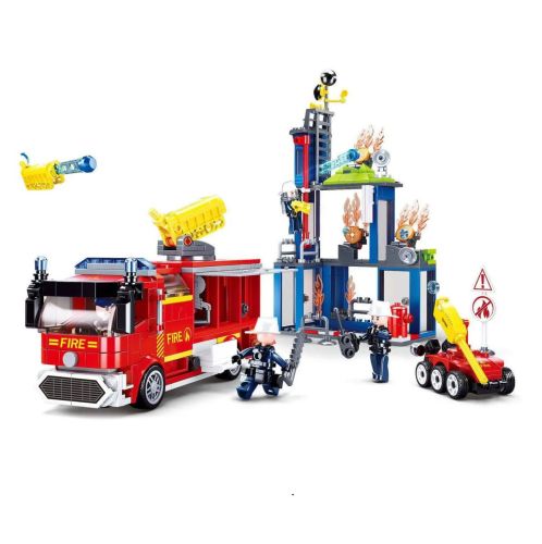 Конструктор Sluban серия Пожарный Тушение пожара 585 деталей фото 4