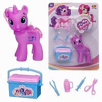 Игровой набор Abtoys Моя лошадка Пони-единорог фиолетовая с чемоданчиком и медицинскими игровыми предметами
