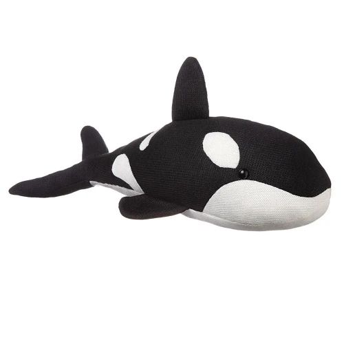 мягкая игрушка abtoys knitted косатка вязаная, 40см Мягкая игрушка ABtoys Knitted Косатка вязаная, 40см