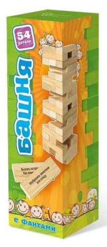 Настольная игра Нескучные игры Башня с фантами для детей