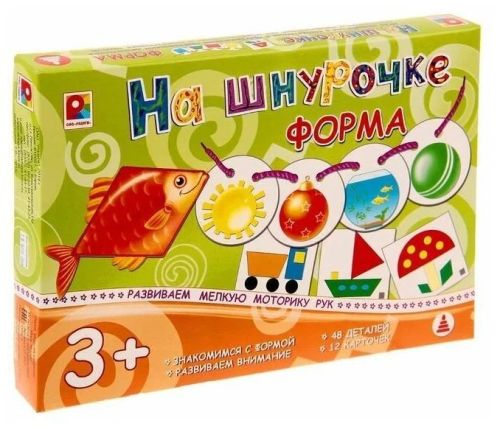 Обучающая настольная игра Радуга Игры на шнурочке Форма С-947